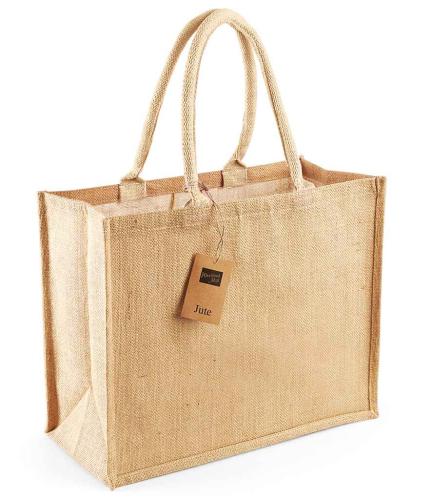 W Mill Classic Jute Shopper - Black/black - ONE